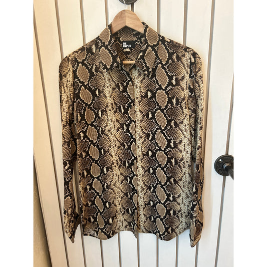 The Kooples Snakeskin Shirt NWT