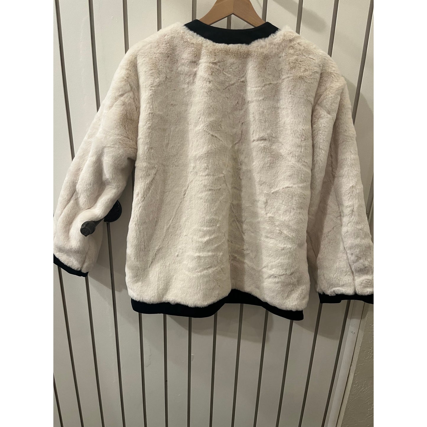 Urban Revivo White Faux Fur Jacket