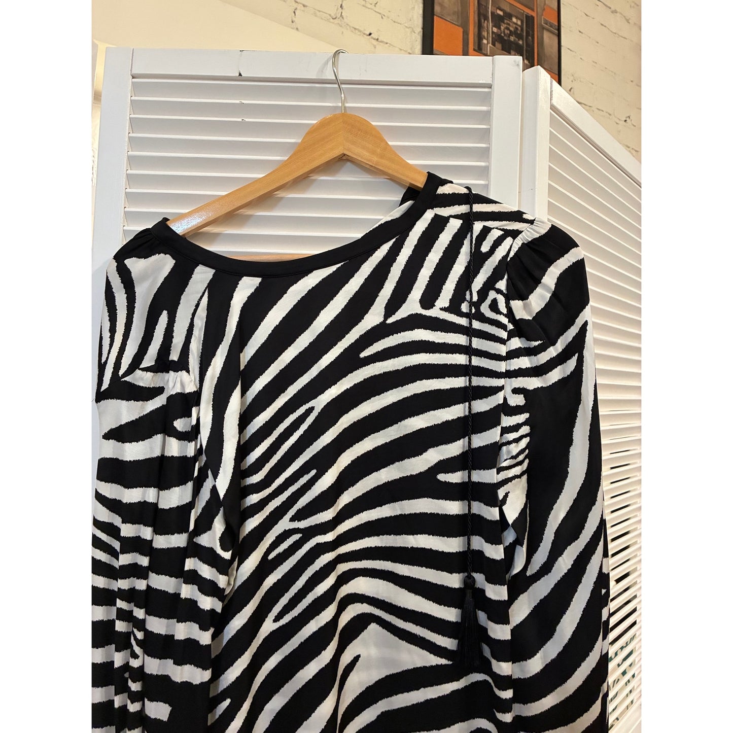 The Kooples Zebra Print Blouse Size Medium