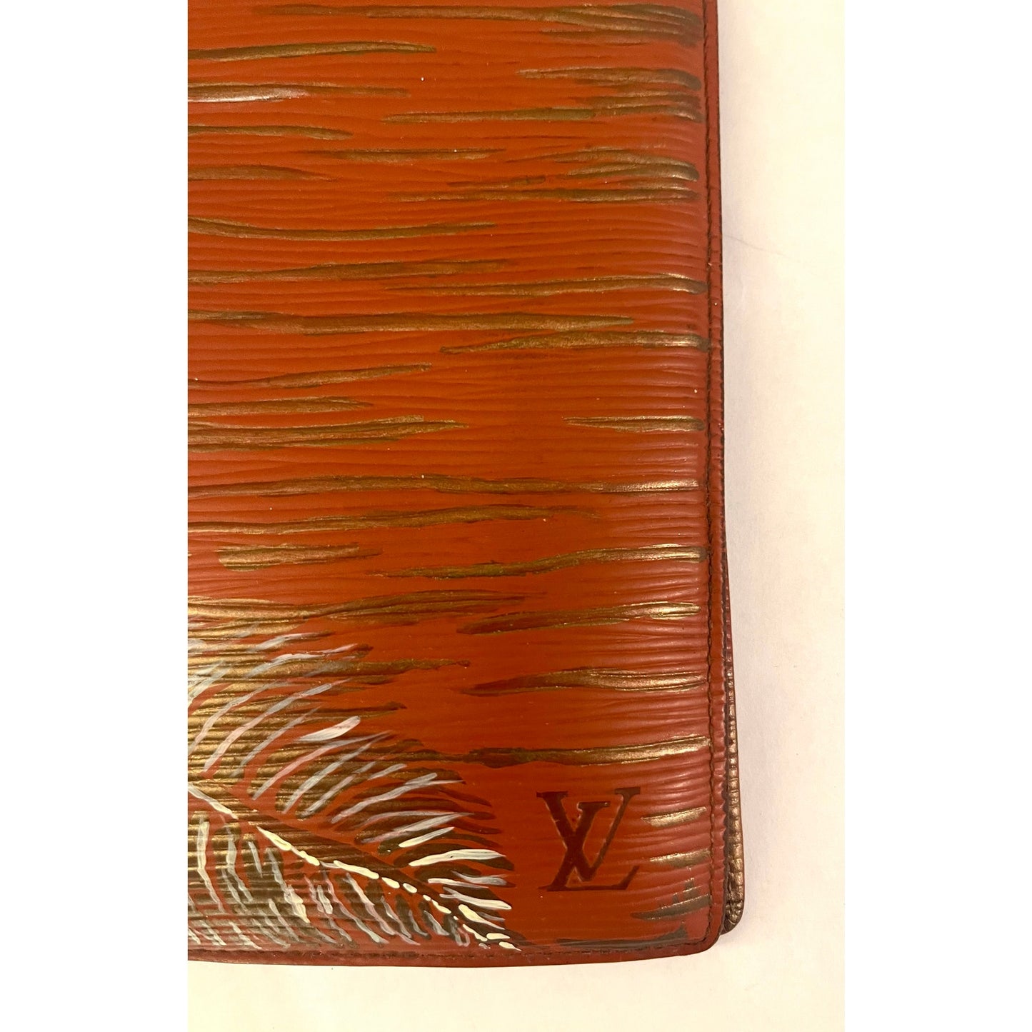 Louis Vuitton Hand Painted Brown Epi Wallet