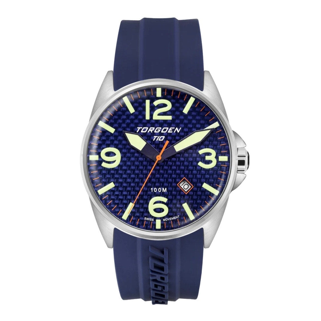Torgoen T10 Bluebird Carbon Sapphire Watch New In Box