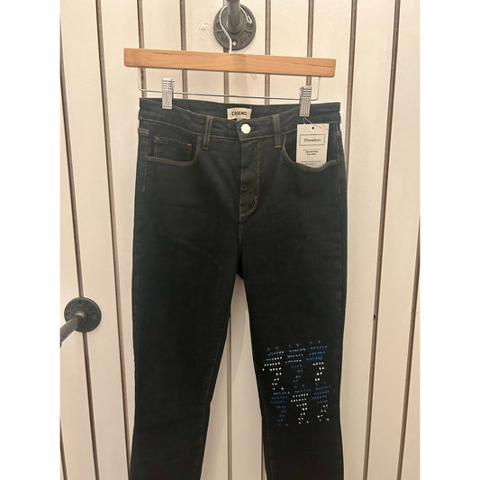 L’AGence Denim Jeans Size 25 Embroidered One of a Kind