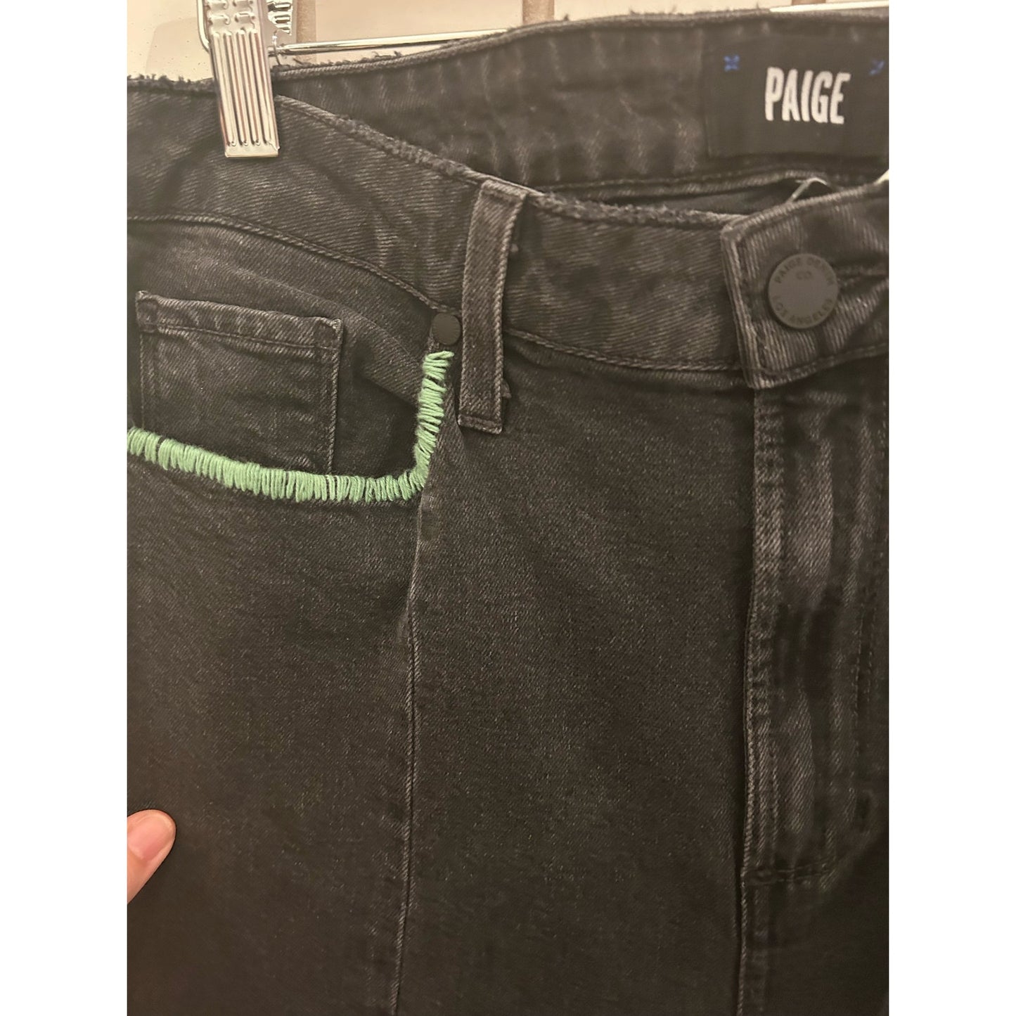 Paige Upcycled Embroidered Jeans