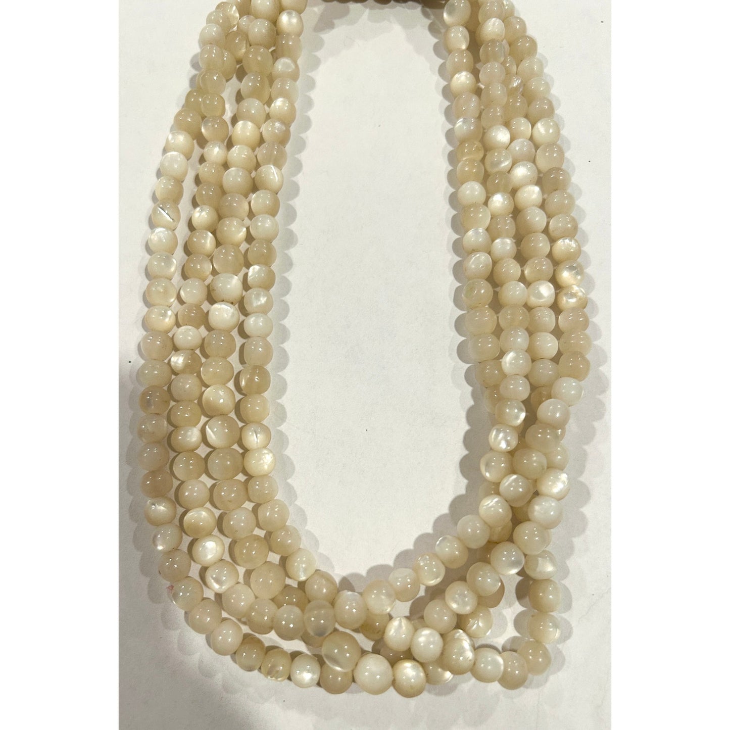 CINER Four Strand Pearl Necklace with Gold Clasp