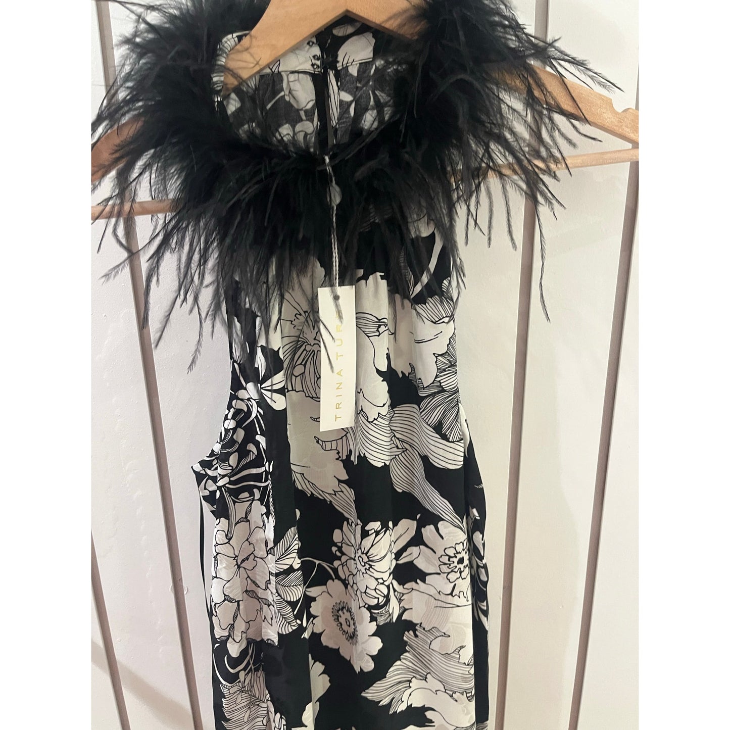 Trina Turk Blouse with Feathers