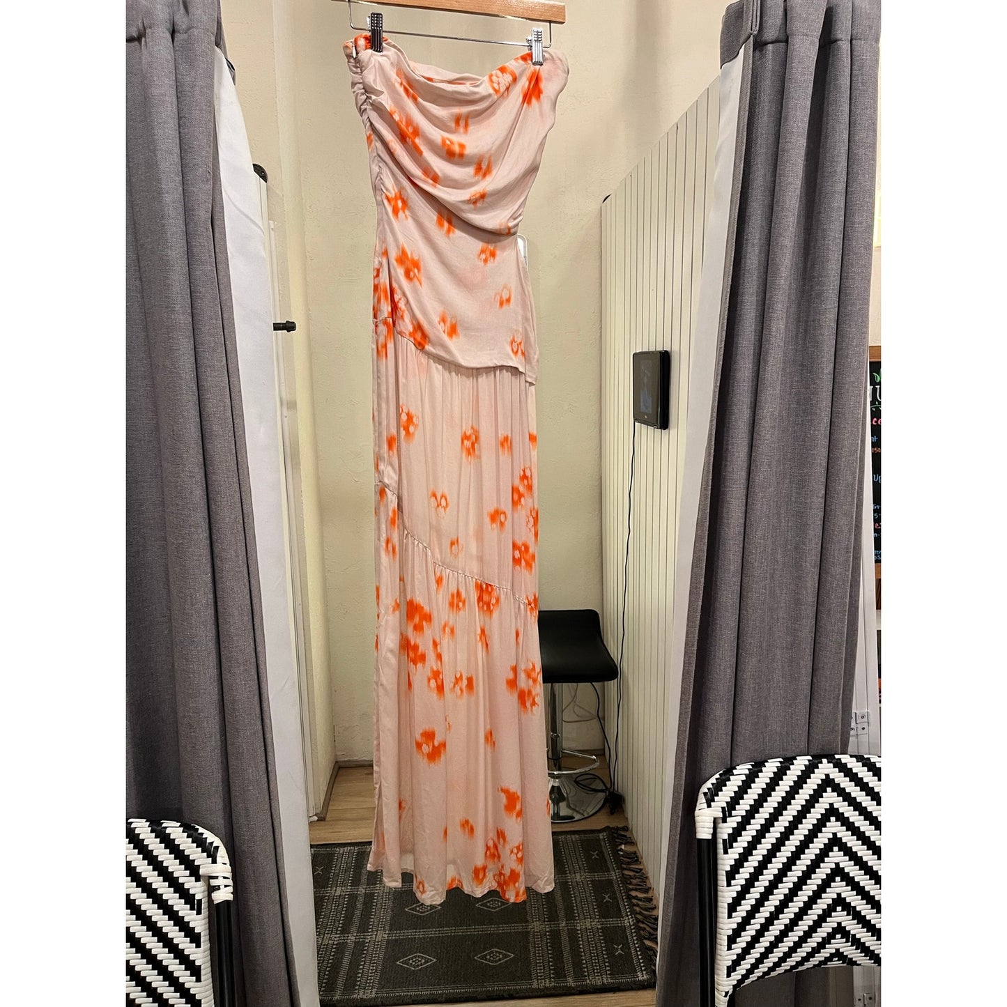 Stillwater Dress Tan and Orange Size M - Runs Small