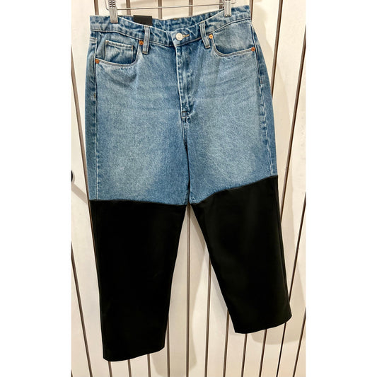 Blank NYC Denim with Faux Leather Size 29