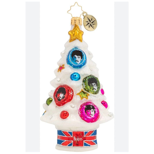 Christopher Radko The Beatles White Christmas Tree St Peppers Ornament