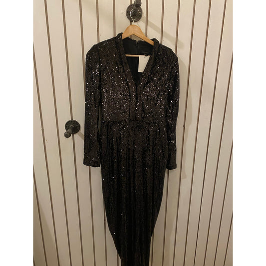 Express Sequin Jumpsuit Size