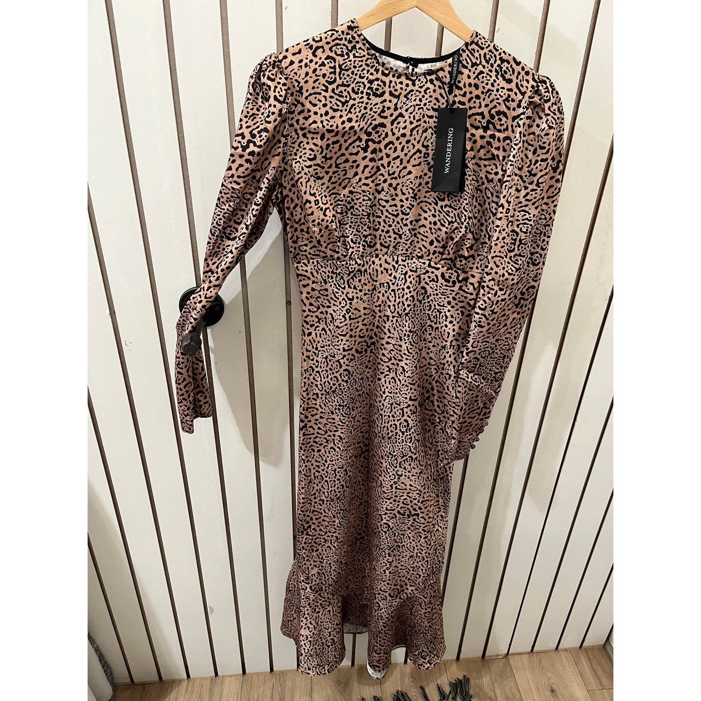 Wandering Dress Leopard Print Size 40 (US 4) NWT