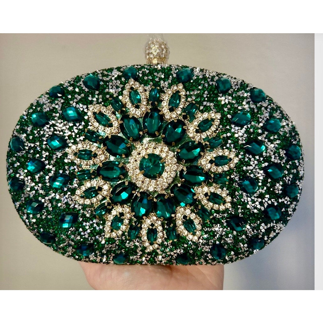Ramla Evening Bag Green