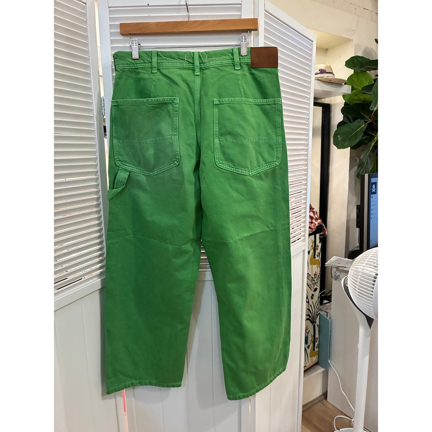 We the Free Free People Green Denim Jeans size 30