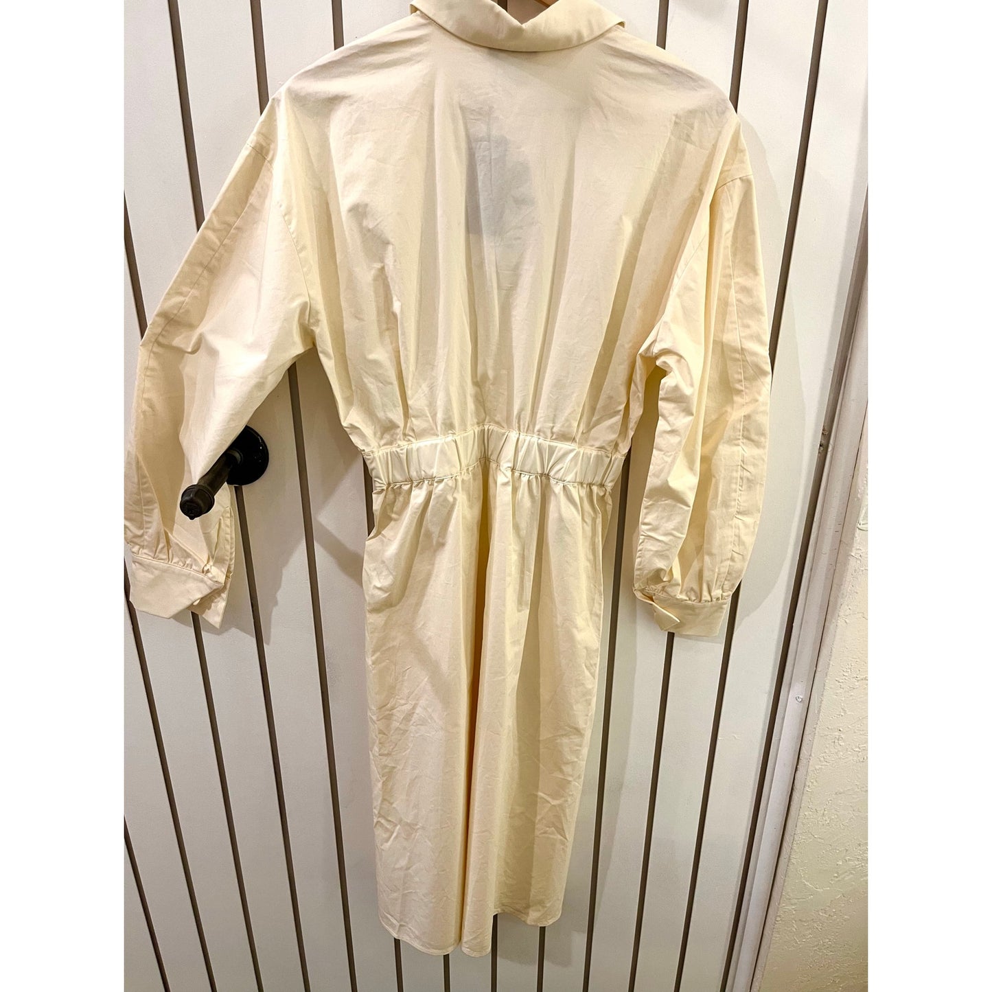 Urban Revivo Cream Button Up Dress