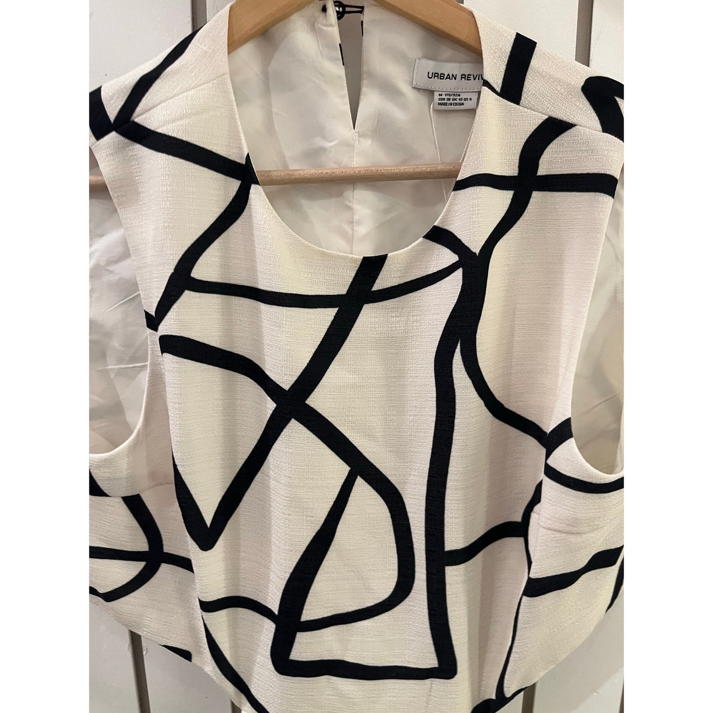 Urban Revivo Cream and Black Dress NWT