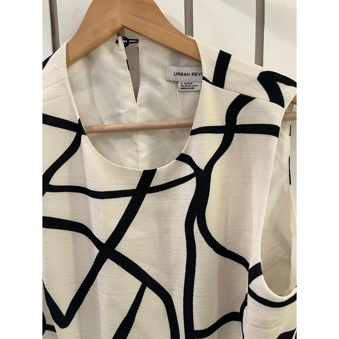 Urban Revivo Cream and Black Dress NWT