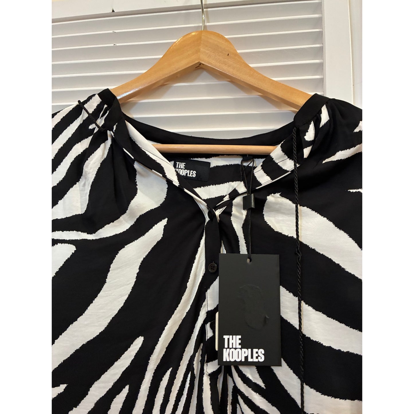 The Kooples Zebra Print Blouse Size Medium