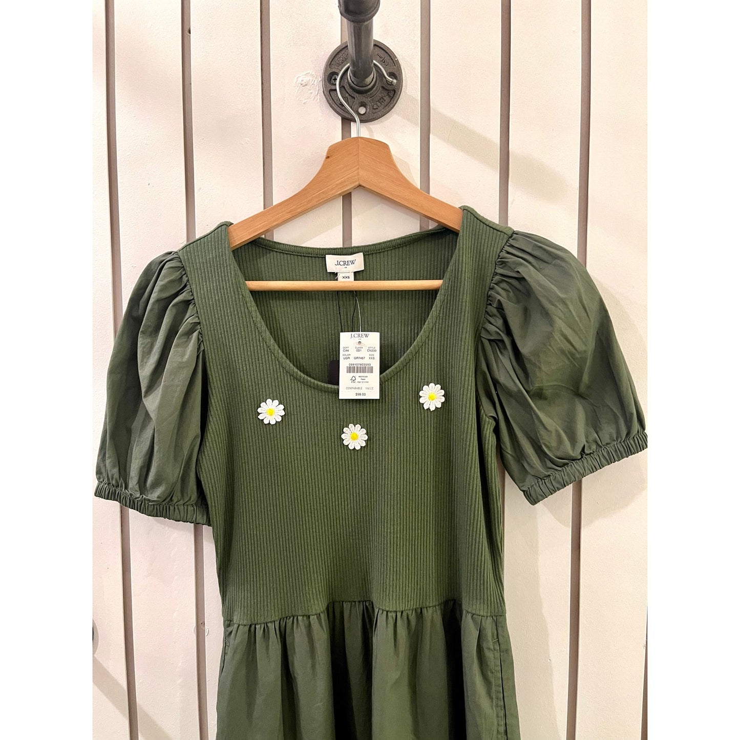 J Crew Dress with Daisy Patches XXS