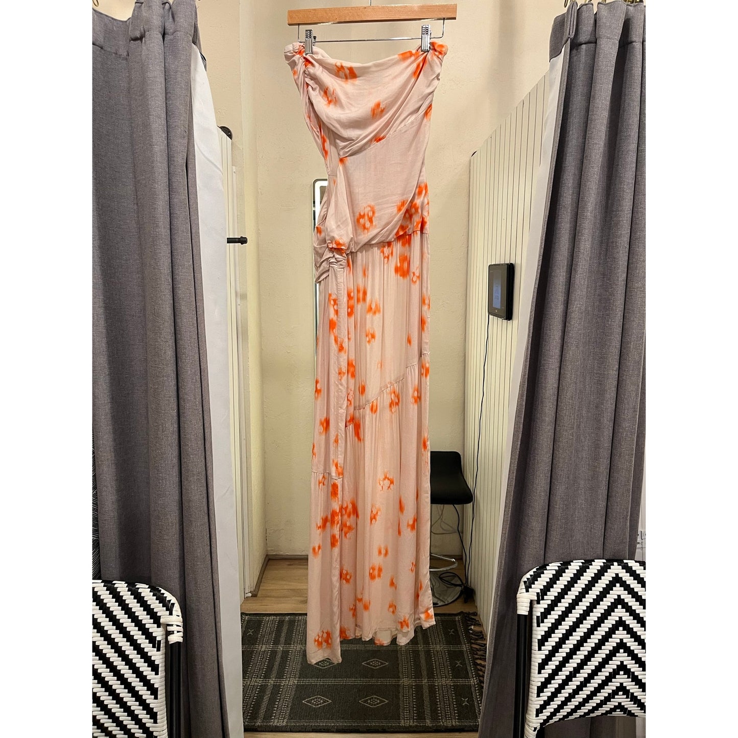 Stillwater Dress Tan and Orange Size M - Runs Small