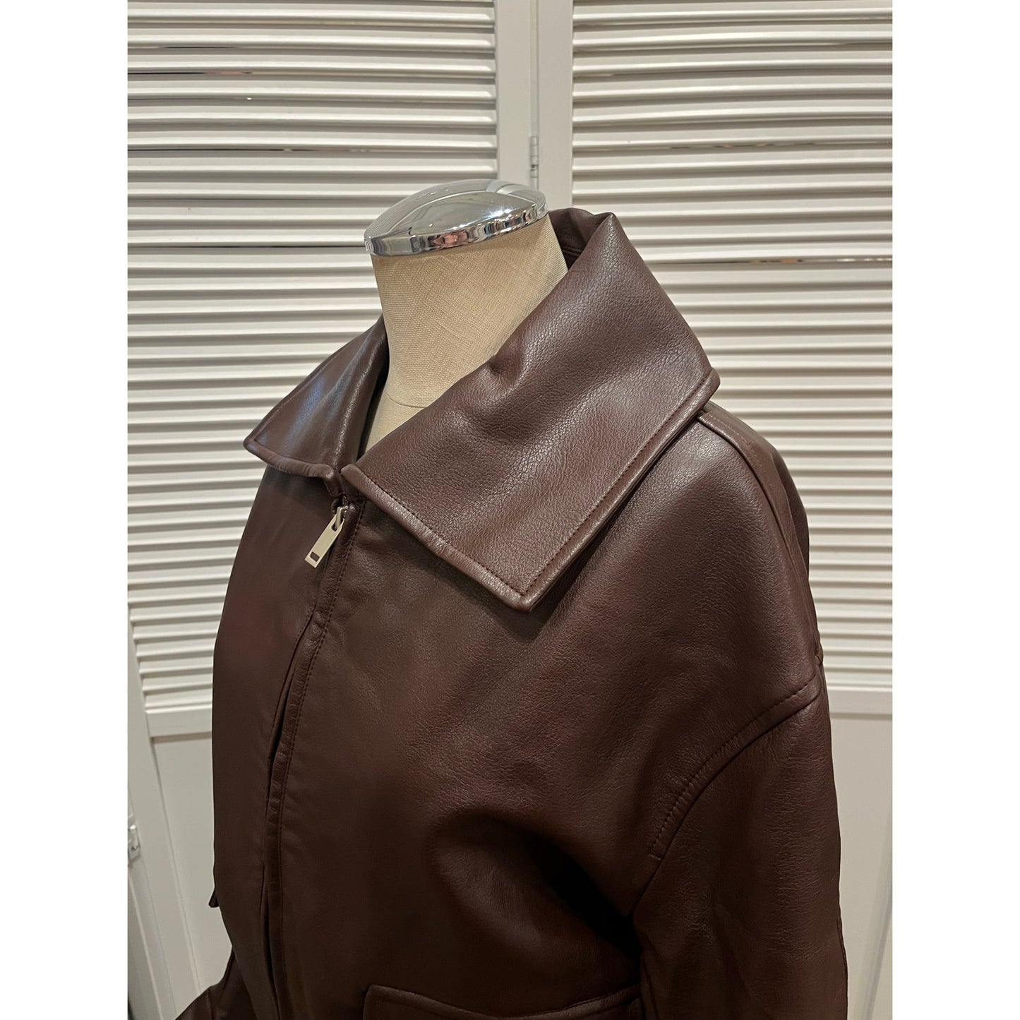 Urban Revivo Faux Leather Jacket