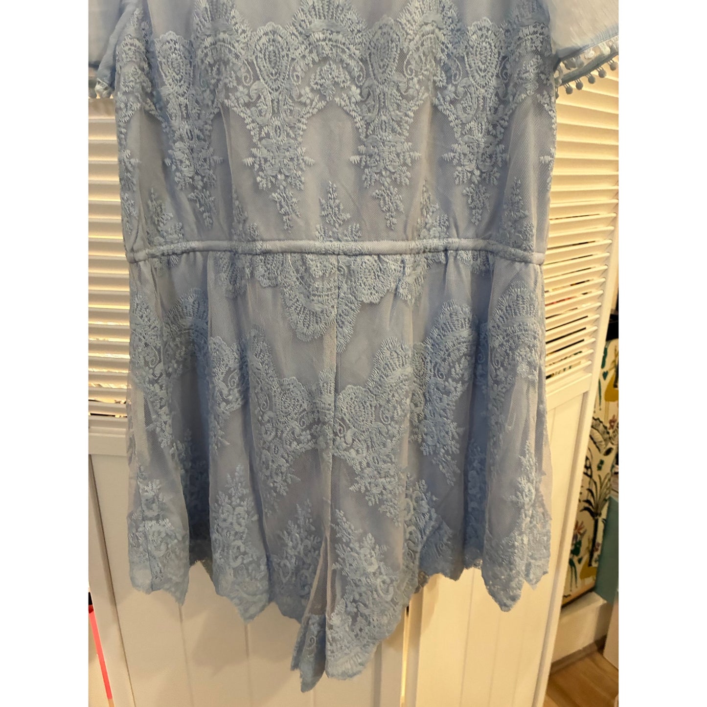 JustMe Baby Blue Romper SZ Small