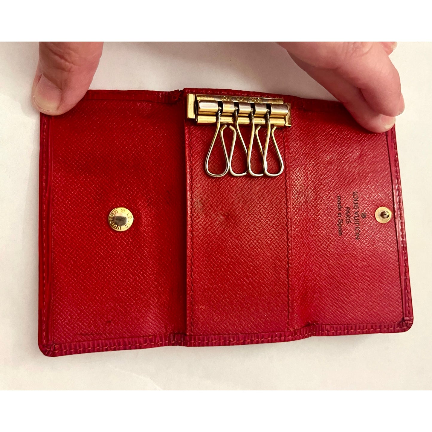 Louis Vuitton Red Epi Key Holder
