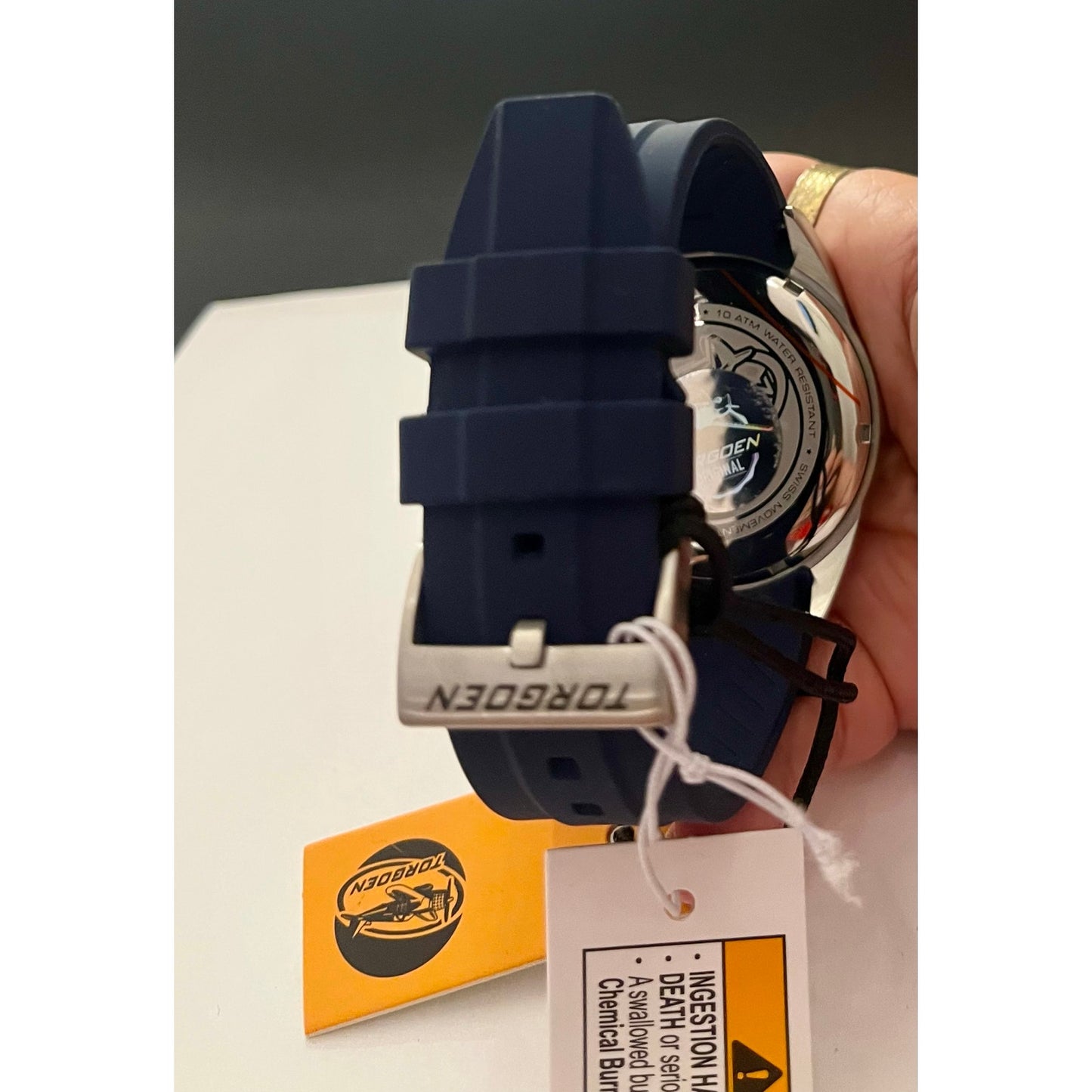 Torgoen T10 Bluebird Carbon Sapphire Watch New In Box