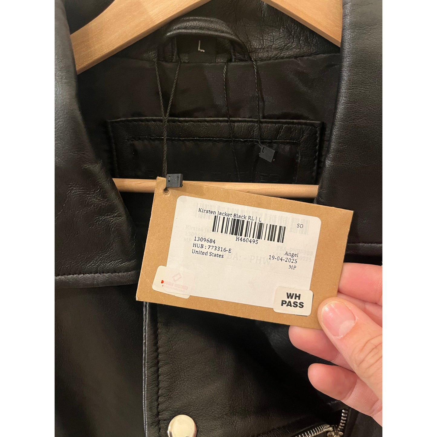 Decrum Genuine Kirsten Womens Biker Leather Jacket - Size L