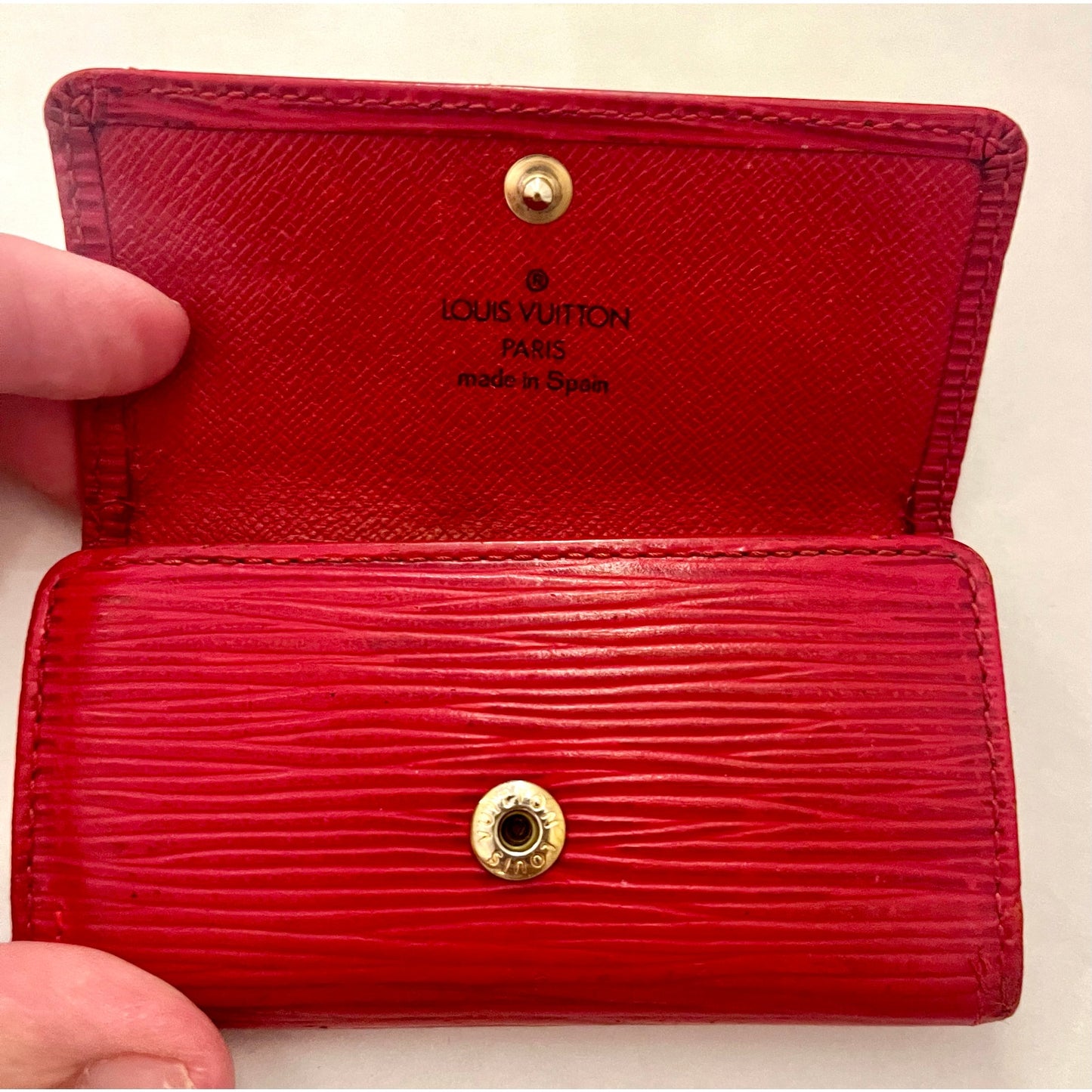 Louis Vuitton Red Epi Key Holder