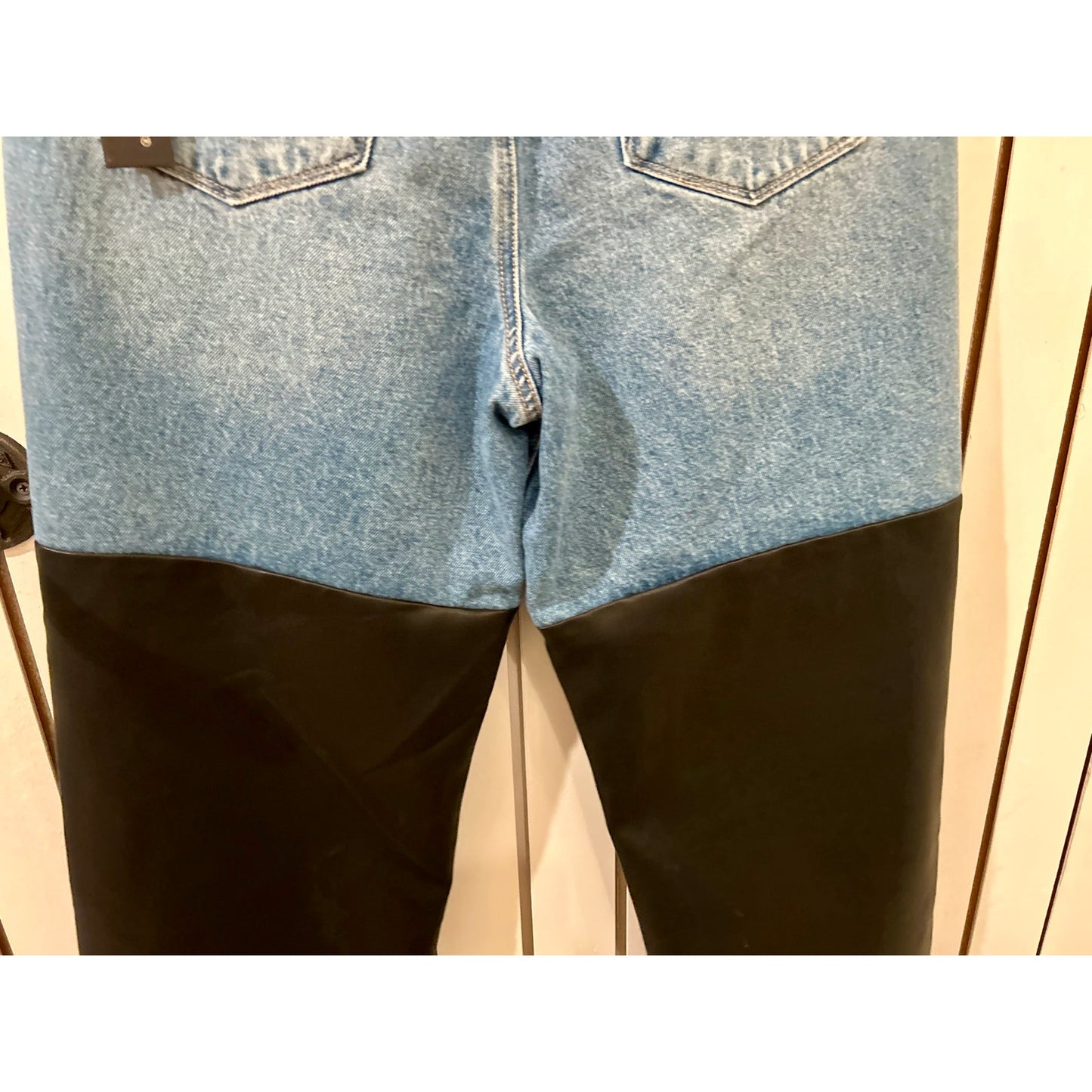 Blank NYC Denim with Faux Leather Size 29