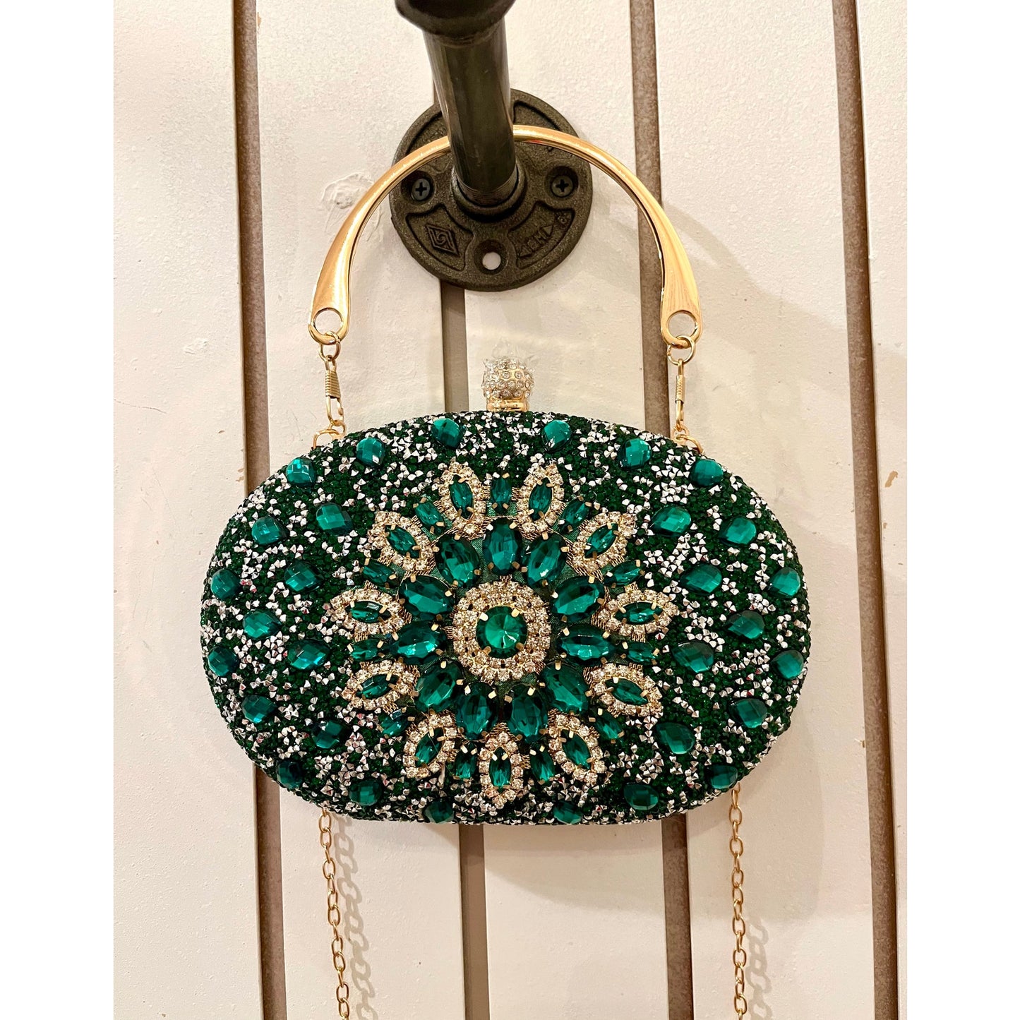 Ramla Evening Bag Green