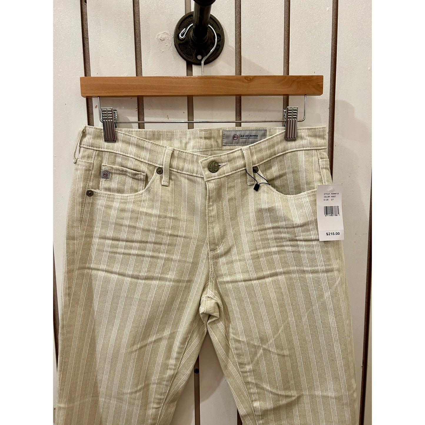 Adriano Goldschmeid Stripe Jeans NWT