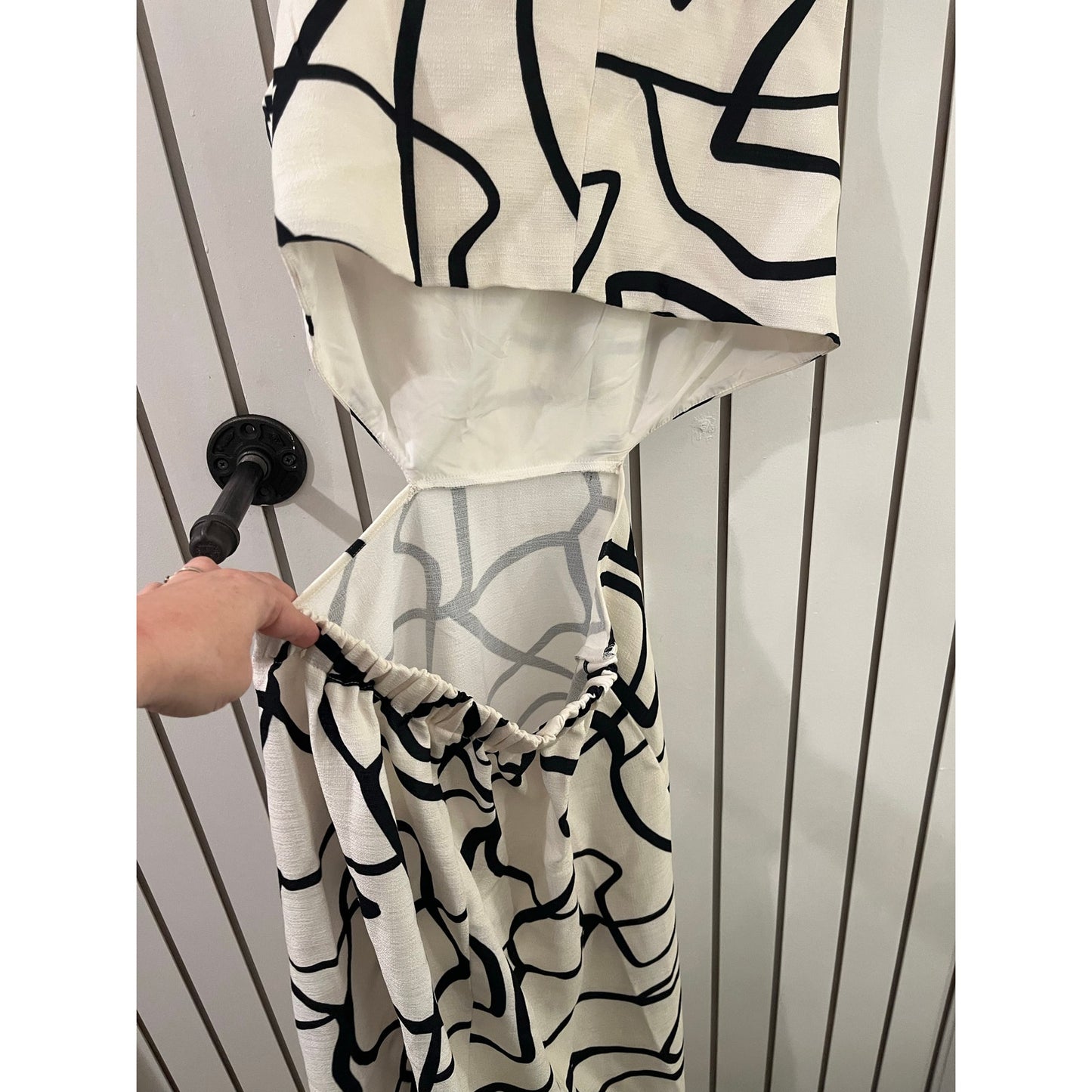 Urban Revivo Cream and Black Dress NWT