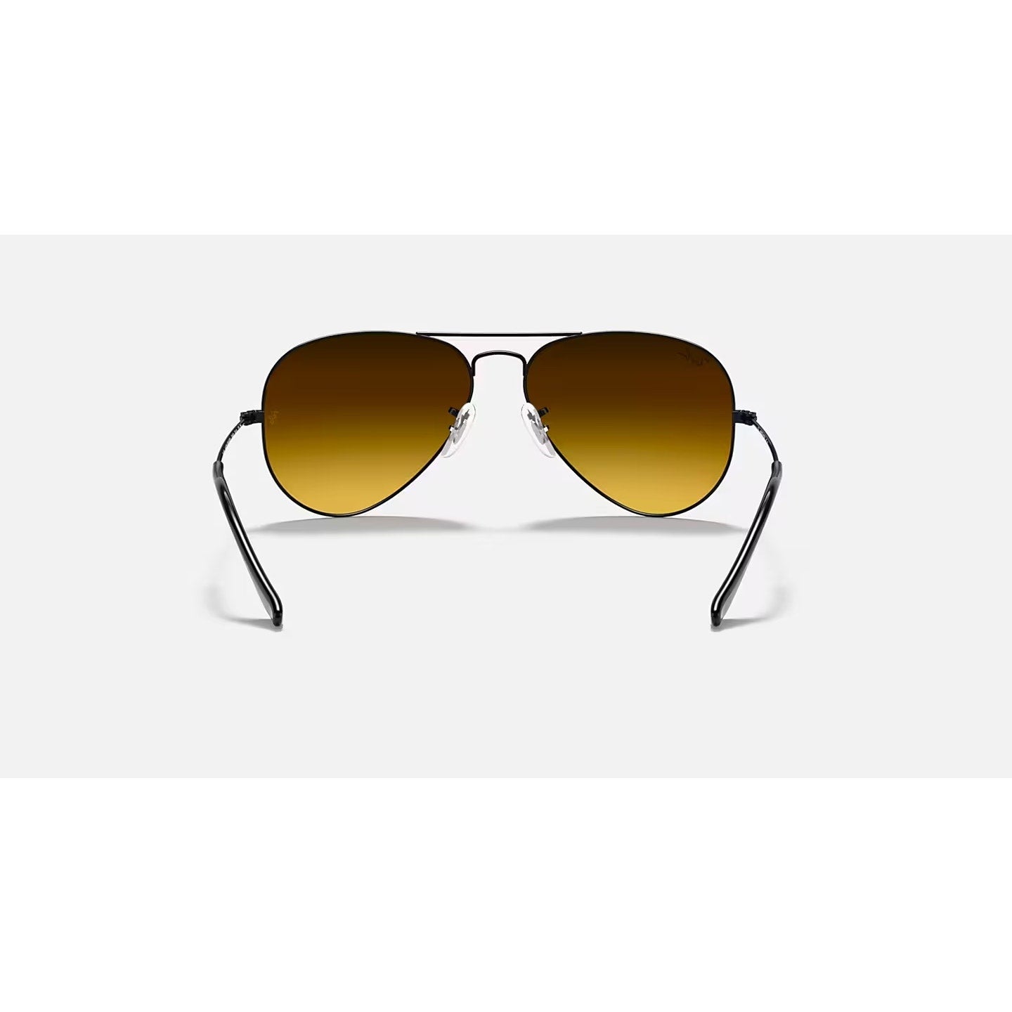 Ray-Ban Aviator Black Rim Flash Lenses Gradient Brand New