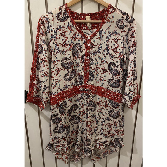 Raga Romper Floral Size S NWT