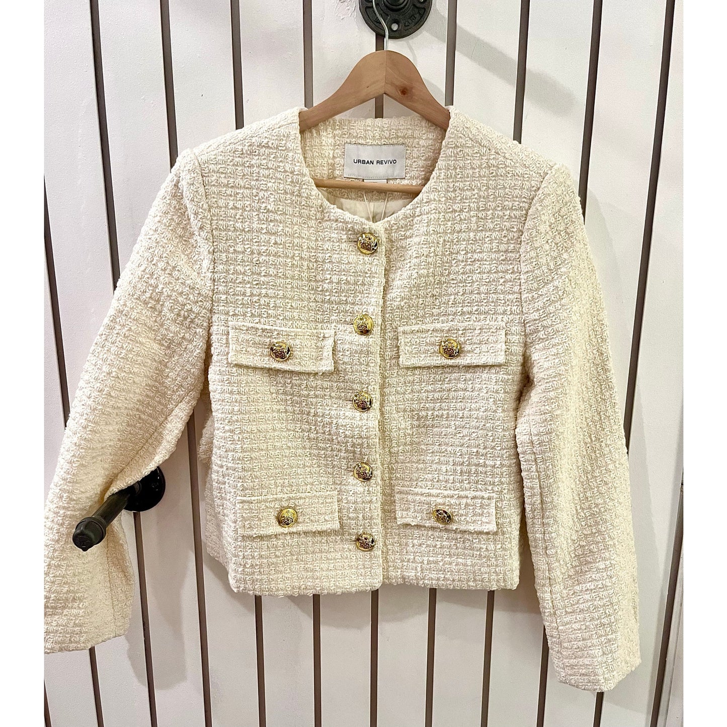 Urban Revivo Cream Blazer