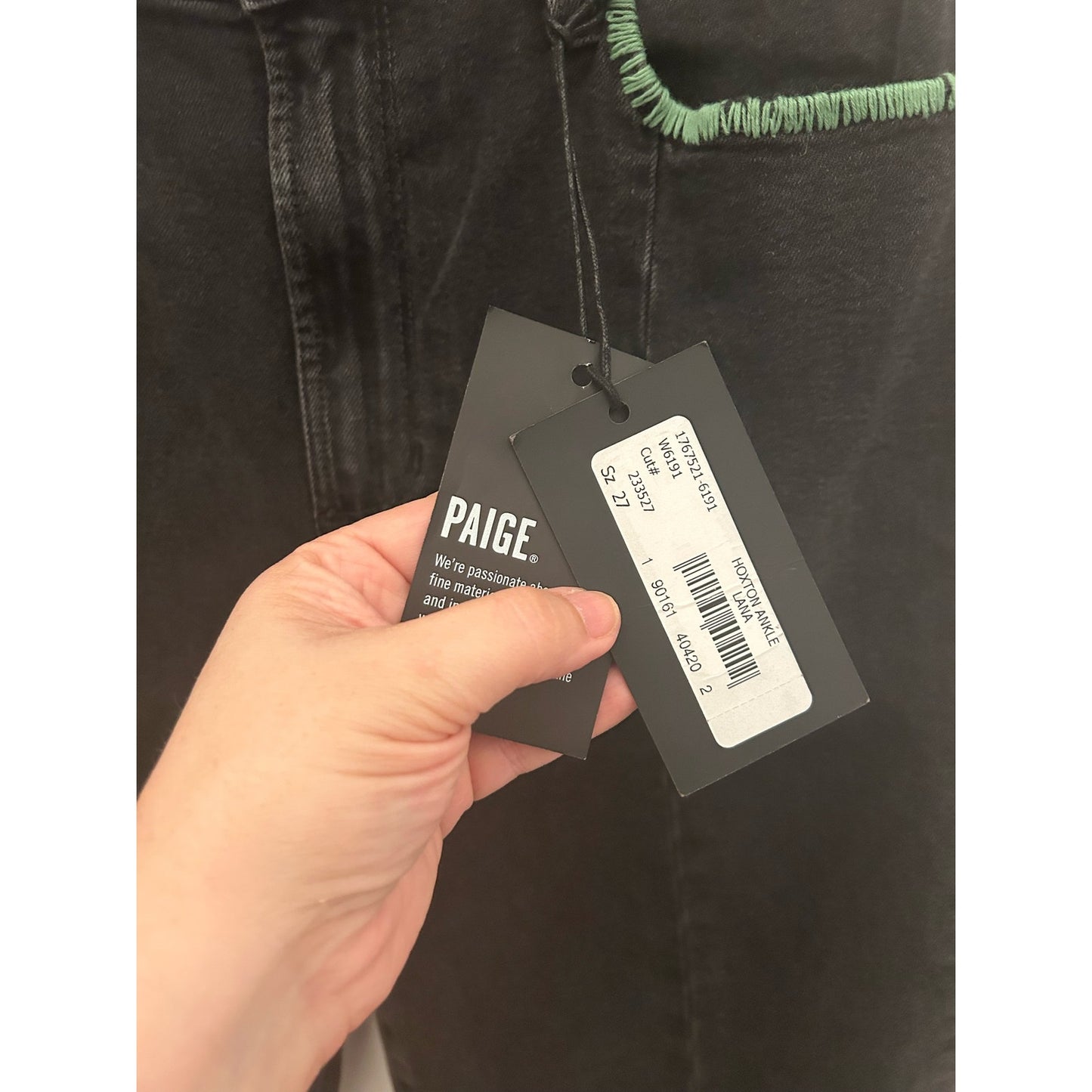 Paige Upcycled Embroidered Jeans