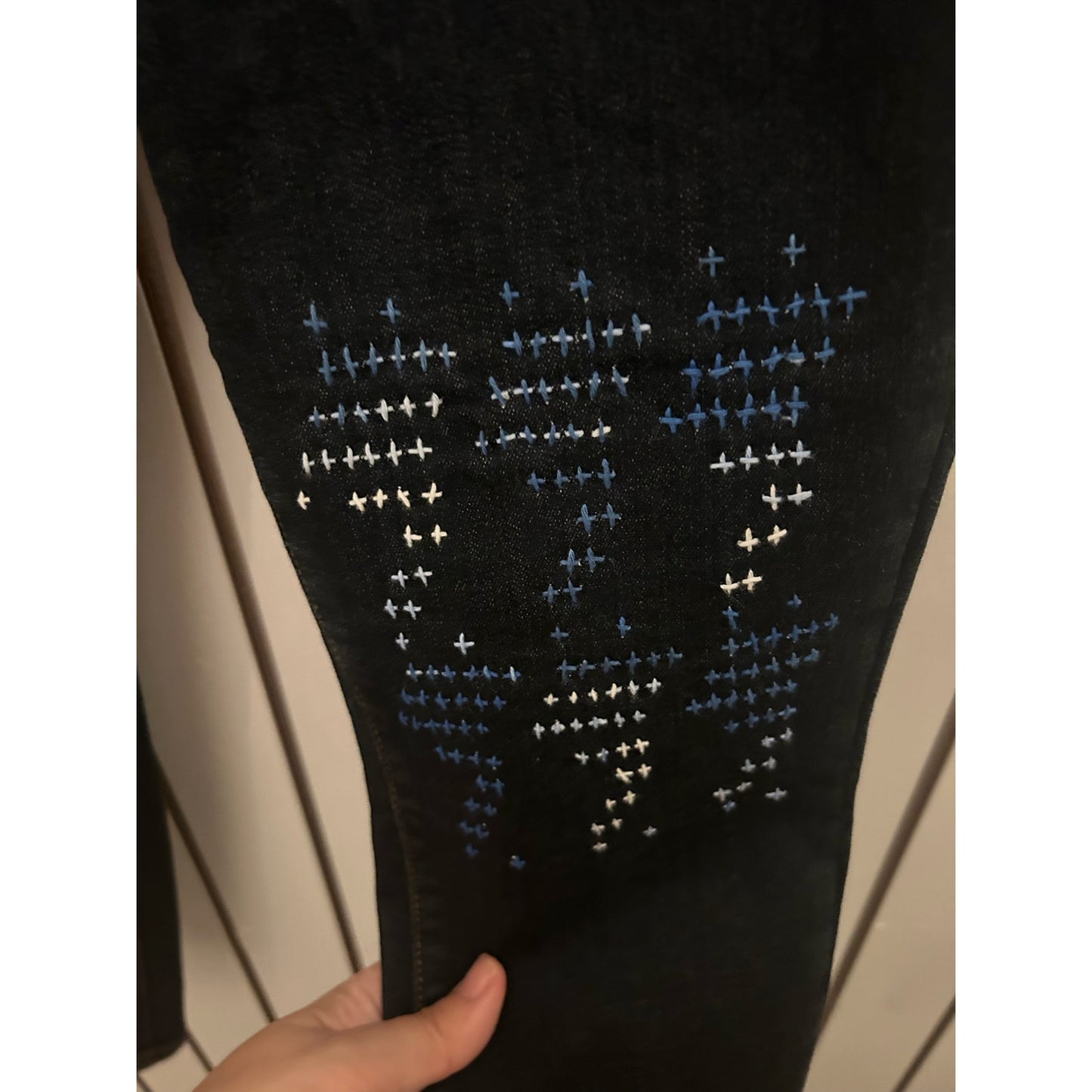L’AGence Denim Jeans Size 25 Embroidered One of a Kind